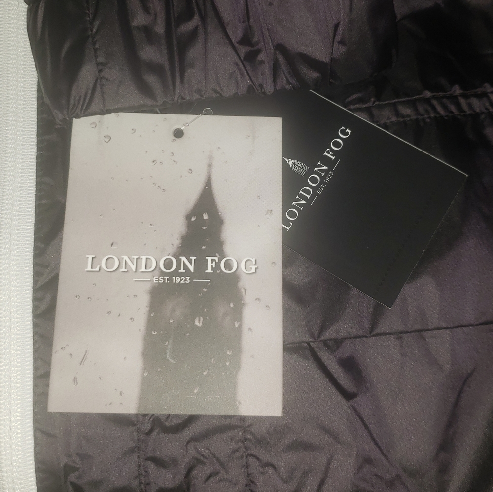 London Fog Women's Cinched Waist Long Windbreaker - Picture 7 of 8